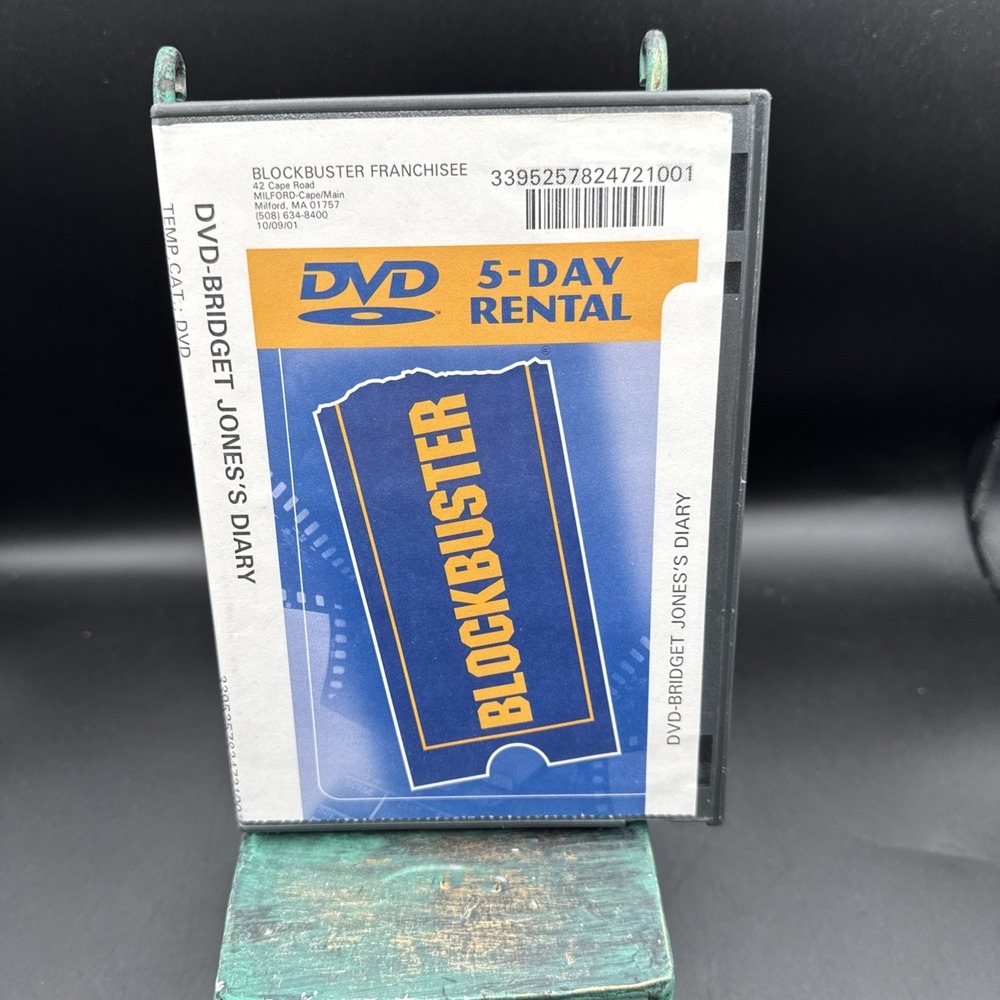 BLOCKBUSTER Video Original Rental Movie Case & DVD Bridget Jones's Diary Massac